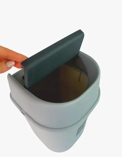 Контейнер для муcора Motek 13 л Серый (СPY-114)  - фото 4