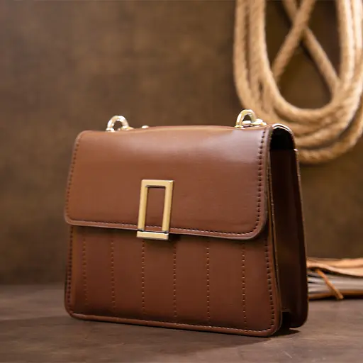 Горизонтальная сумка Vintage из кожзаменителя 14.5х20х5 см sum0027551 - фото 4