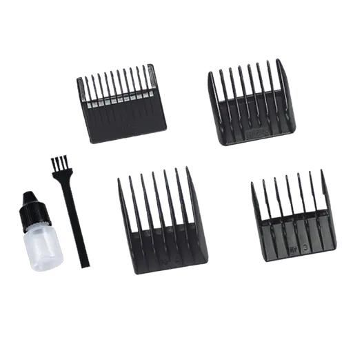 Професійна дротова машинка Magio MG-583 для стриження волосся з насадками - фото 4