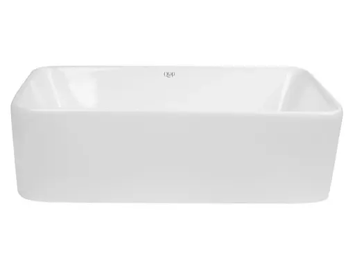 Комплект Qtap Tern: Раковина накладная прямоугольная 480х370х135 мм White + Донный клапан PU02 (QT17112074WN47301) - фото 2