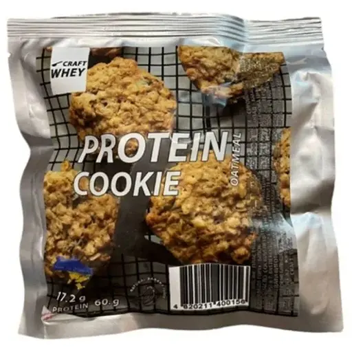 Протеиновое печенье Craft Whey Protein Cookie 60 грамм, Oatmeal - фото 1
