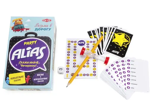 Настольная игра Tactic Пати Алиас. Дорожная версия (Алиас для вечеринок компактный, Party Alias) (рус.) (58792) - фото 3