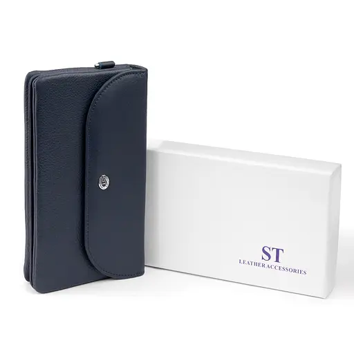 Жіночий шкіряний гаманець-клатч ST Leather 19х9.5х2.5 см acs0015830 - фото 7