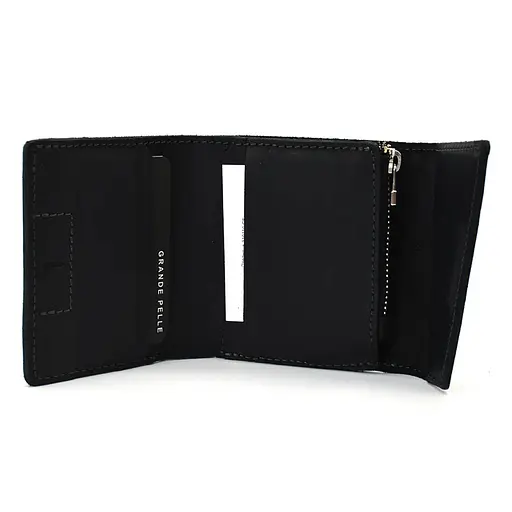 Мужской кожаный кошелек Grande Pelle 10х10х2 см acs0029258 - фото 2