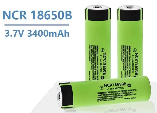 Защищенный Li-Ion аккумулятор Panasonic NCR18650B 3400 mAh (Зеленый) - фото 2