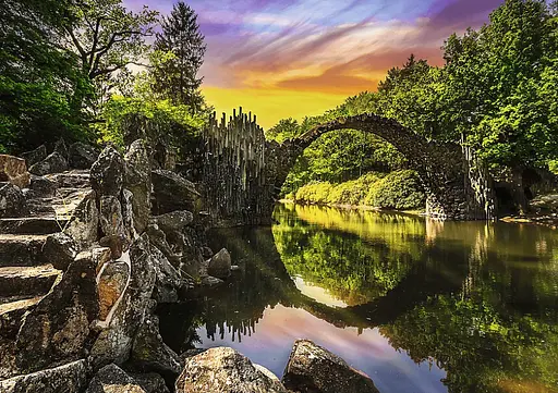 Пазл Photo Odyssey Міст Ракотц в Кромлау Німеччина - 1000 елементів Trefl 10811 - фото 2