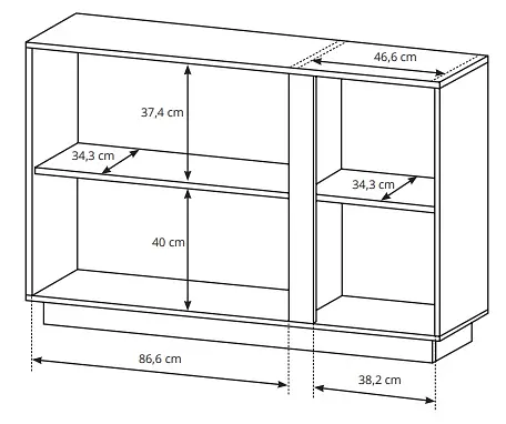 Комод Perfect Home Арко / Arco 3-дверный 3D/138 Дуб артизан/графит (PFH-091062) - фото 4
