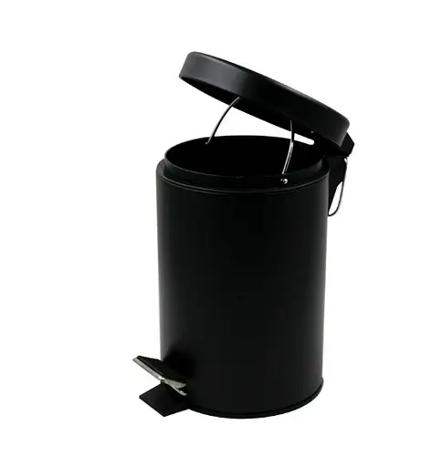 Відро для сміття кругле Zerix Solo-TC0107 Black 7 л Чорний (ZX5900)  - фото 2