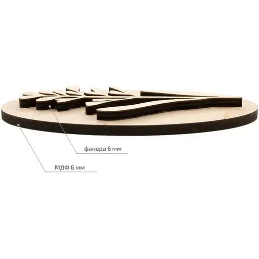 Штамп для вибійки Rosa Talent №4 Ботаніка 5x13см - фото 2