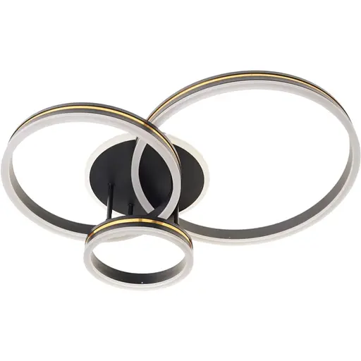 Люстра Brille світлодіодна 66W WW BK/G (WBL-54C/4)