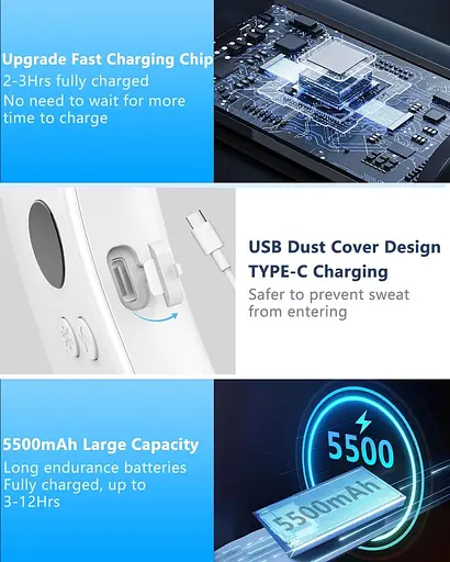 Портативный шейный вентилятор с охлаждающей пластиной - фото 4