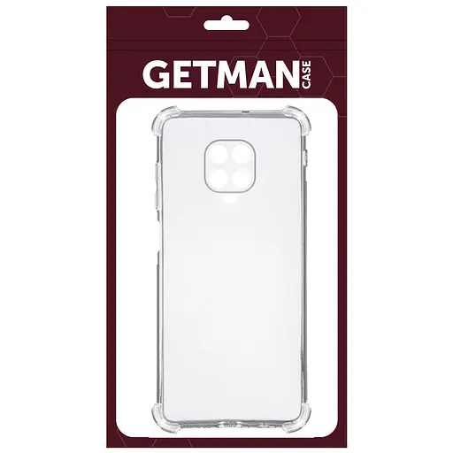 TPU чехол GETMAN Ease logo усиленные углы Full Camera для Xiaomi Redmi Note 9s/Note 9 Pro/9 Pro Max Бесцветный (прозрачный) - фото 2
