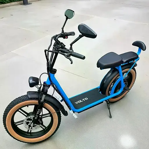 Электросамокат Volto Cruise 20" (2000W, 30Ah) NFC Два мотора (цвет синий) - фото 6