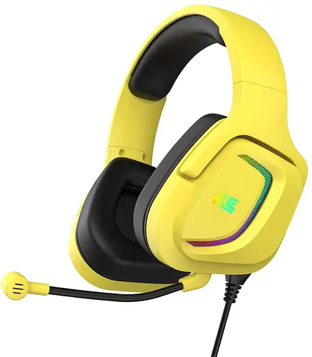 Игровая гарнитура 2E GAMING HG340 RGB 3.5mm Yellow (2E-HG340YW) - фото 1