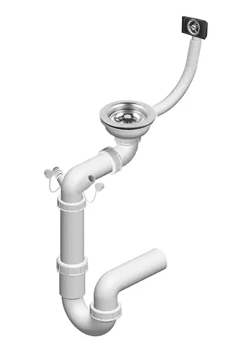 Кухонна мийка гранітна Rea Lin white ZLE-00130, Білий - фото 5