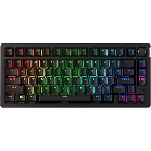 Клавіатура HyperX Alloy Rise 75 Wireless ENG/UA RGB Black (91Y91AA) - фото 1