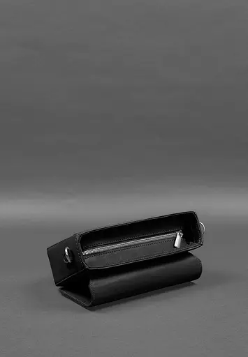 Жіноча шкіряна сумка Mary чорна - фото 9