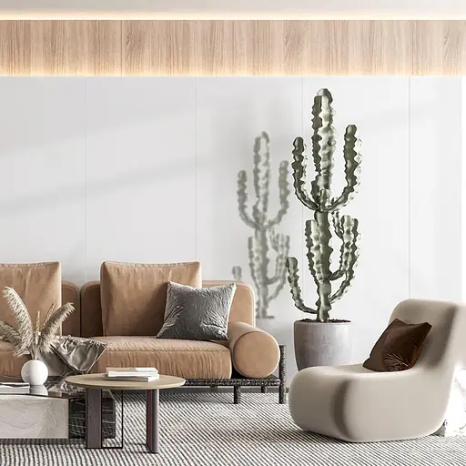 Самоклеющаяся виниловая плитка в рулоне 600х3000х2мм Белая Глянцевая SW-00001284 - фото 6