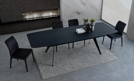 Стол раскладной Barcelona 2000/2750x1000x770 черный - фото 4