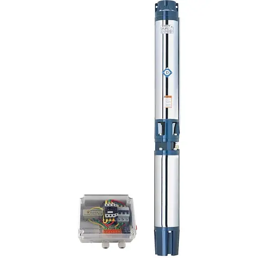 Насос відцентровий свердловинний DONGYIN 6SR30/7 380В 7.5кВт H 104(58)м Q 665(500)л/хв Ø151мм (7776453) - фото 1