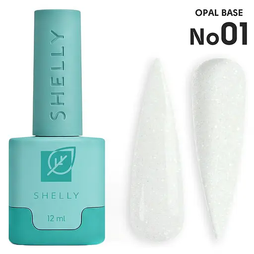 Камуфлююча база Shelly з шимером 01 Opal Base 12 мл - фото 1