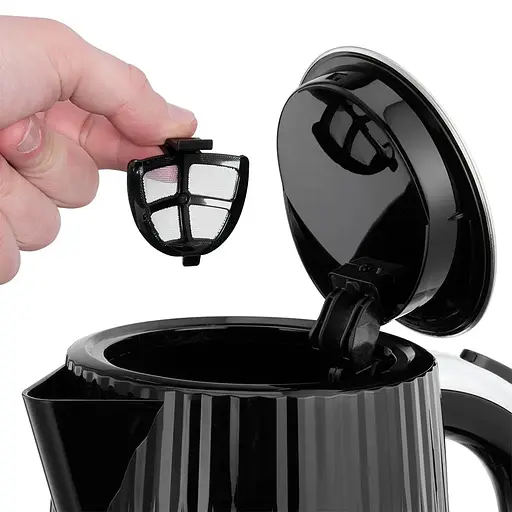 Russell Hobbs Электрочайник Eden, 1.7л, нержавеющая сталь, пластик, черный - фото 3