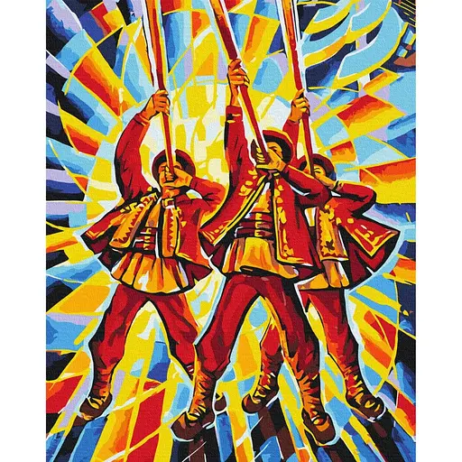 Картина по номерам Трембиты Oleg Loburak Brushme 40x50 см разноцветная 000277427