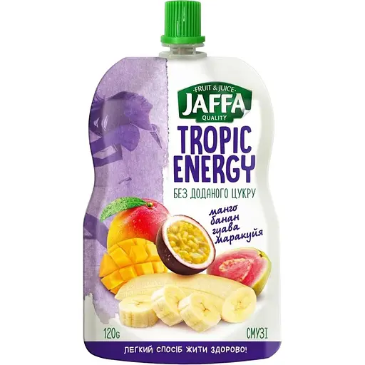 Упаковка смузи Jaffa Tropic Energy Манго-банан-гуава-маракуйя 1.2 кг (120 г x 10 шт.) - фото 2