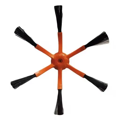 Бічні щітки для пилососа Xiaomi Mi Robot Vacuum Cleaner Mi RoboRock Xiaowa 2 шт, 6 лопатей, Orange - фото 2