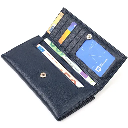 Кожаный кошелек Canpellini 10х19х1.5 см acs0025651 - фото 3