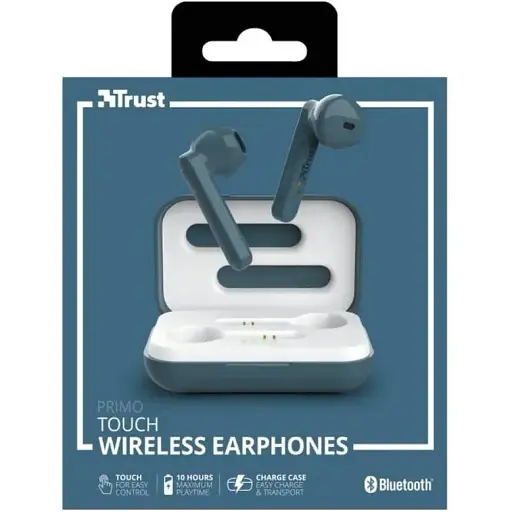 Наушники TWS Trust Primo Touch True Wireless Mic Blue (23780) - фото 7