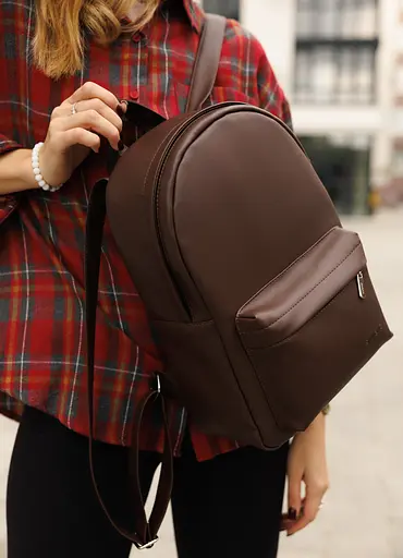 Женский рюкзак Sambag Brix Classic шоколадный 35 х 25 х 12 см (14511020) - фото 4