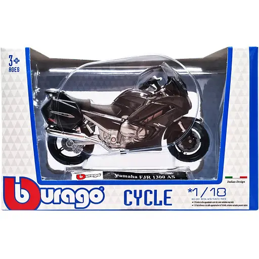 Дитяча модель Мотоцикла Yamaha FJR 1300 AS Bburago 18-51030-20 масштаб 1:18 - фото 1