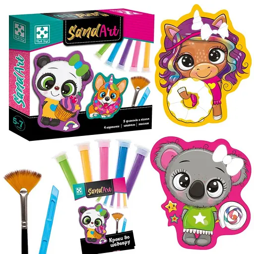 Дитячий набір для творчості з піском "Солодка вечірка" Vladi Toys VT4501-02 творчий посібник - фото 3