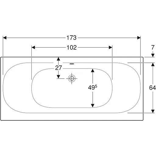 Ванна акрилова Gebert Soana Duo 180x80 554.004.01.1 + ніжки Білий - фото 4