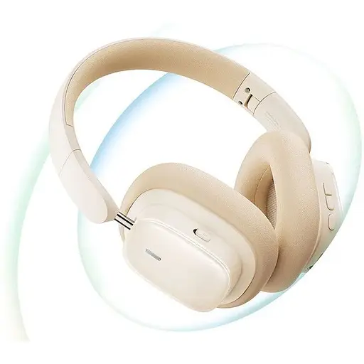 Беспроводные наушники Baseus Bowie H1i Noise-Cancellation Wireless Headphones полноразмерные белые - фото 2