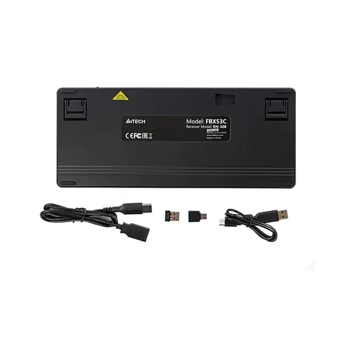 Клавіатура A4Tech FBX53C Wireless/Bluetooth UA Black 4711421001908 - фото 10