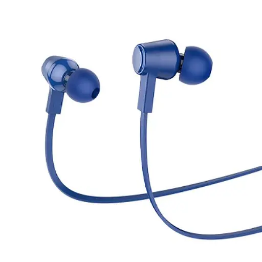 Провідні вакуумні навушники Hoco M86 Oceanic universal earphones with mic, 3.5mm, 1.2m, blue - фото 2