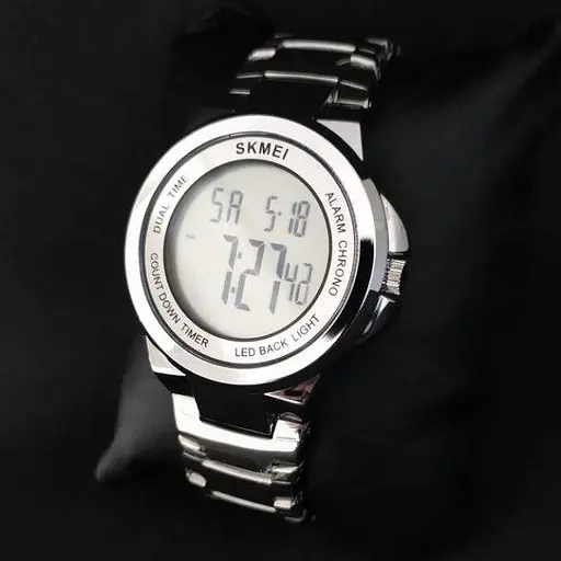 Чоловічий наручний годинник Skmei Spela на браслеті (Сріблястий) - фото 8