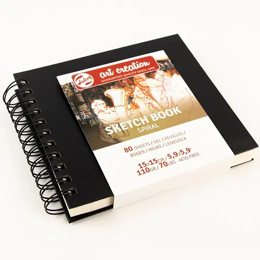 Блокнот на спіралі Royal Talens Art Creation 15х15см 110г/м2 80л - фото 4