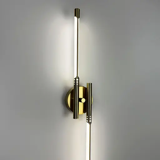 Світлодіодне латунне бра у металевому корпусі 62 см Арт. W 003/600 AB Line F - фото 4