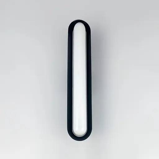 Сучасний настінний поворотний світильник у чорному корпусі 44х9 см Line F Арт. WC15 BK - фото 5