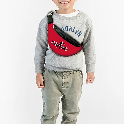 Сумка-бананка GC-GO  "Counter-Strike Global Offensive" з принтом, 32х15см, дитяча, молодіжна (00043)