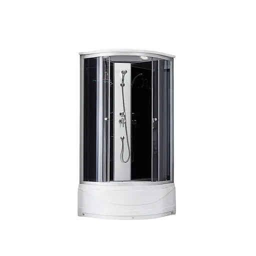 Душевой бокс Kroner KRP Enzo - SD.C.T.G.90x90 см CV031572, Хром матовый, тонированный, хром матовый - фото 1
