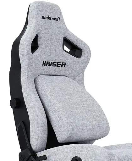 Игровое кресло Anda Seat Kaiser 4 Size XL Gray Linen Fabric (AD12YDDC-XLL-20-G-CF) - фото 5