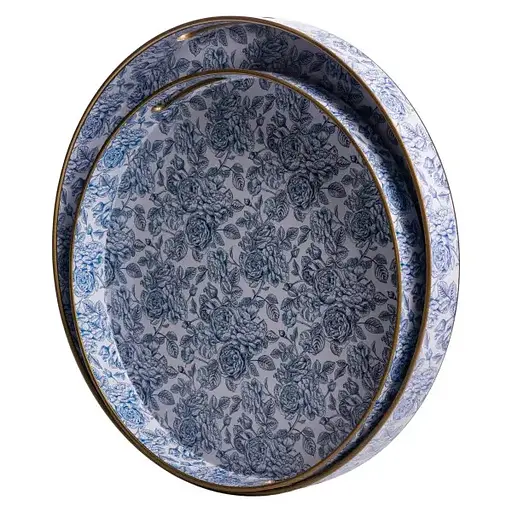 Набір підносів Yiwu HP-HK-17 Rose декоративні пластикові 2 шт. - фото 2