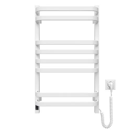 Электрический полотенцесушитель Navin Stugna 480x800 Sensor правая белая 12-028153-3680, Белый, Правое, Электронный - фото 1