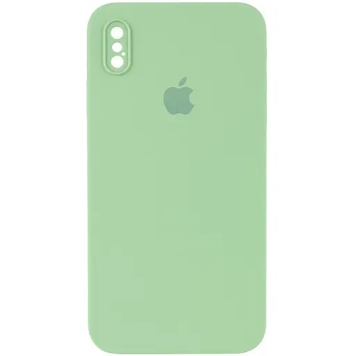 Чохол Epik Silicone Case Square Full Camera Protective AA для Apple iPhone XS Max 6.5 М'ятний/Mint
