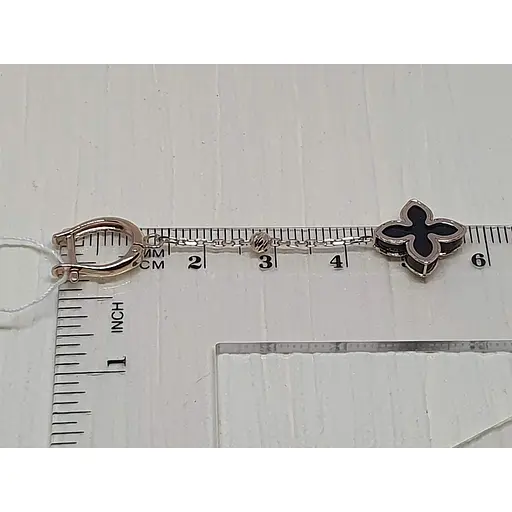 Золоті сережки-підвіски Favoritum с агатом. 211247_1 - фото 3