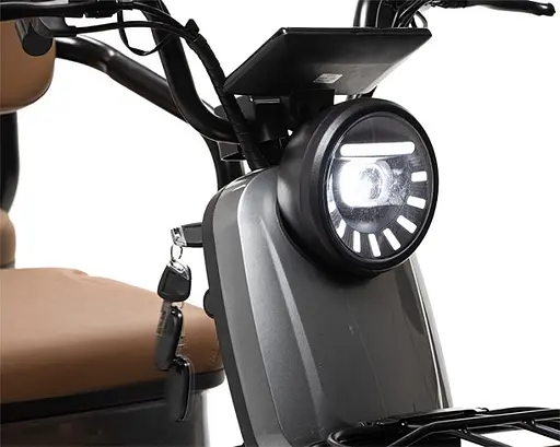 Електроскутер Триколісний 4-місний Crosser TR-4 VAGON (800W, 72V,20Ah) Сірий - фото 11